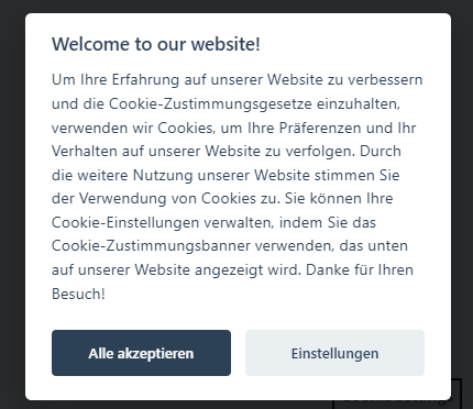 Frontend Consentmodal