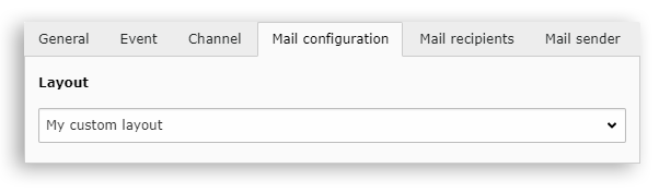 Email layout