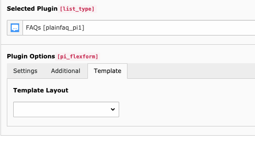 Different template layouts