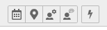 Actions of the backend module