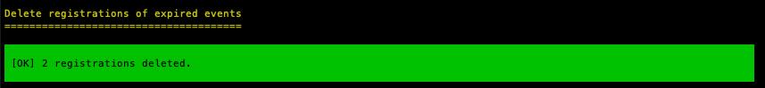 Cleanup GDPR command