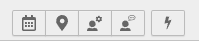 Actions of the backend module