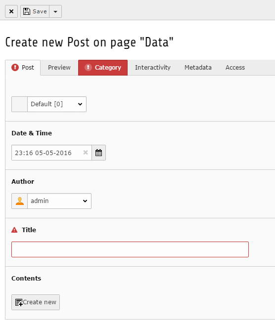 Create blogpost