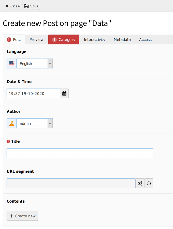 Create blogpost