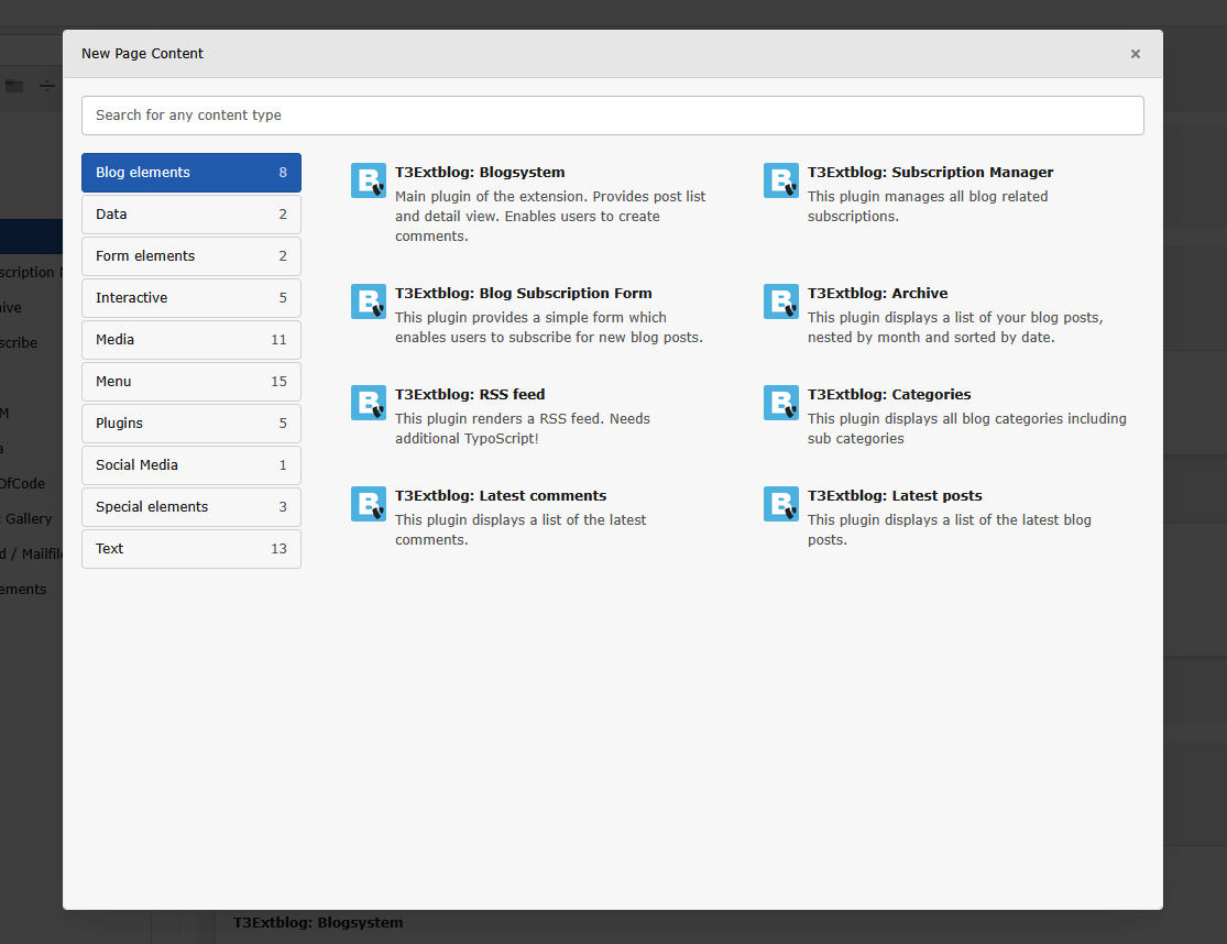 Insert plugin