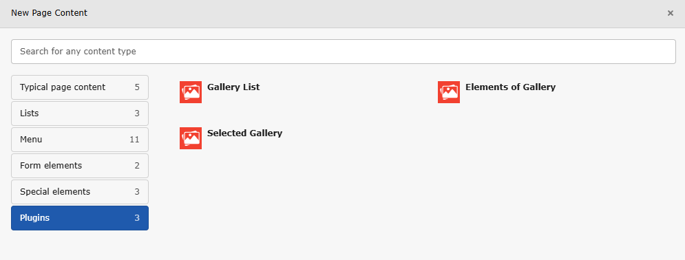 Select the proper EXT:bm_image_gallery plugin