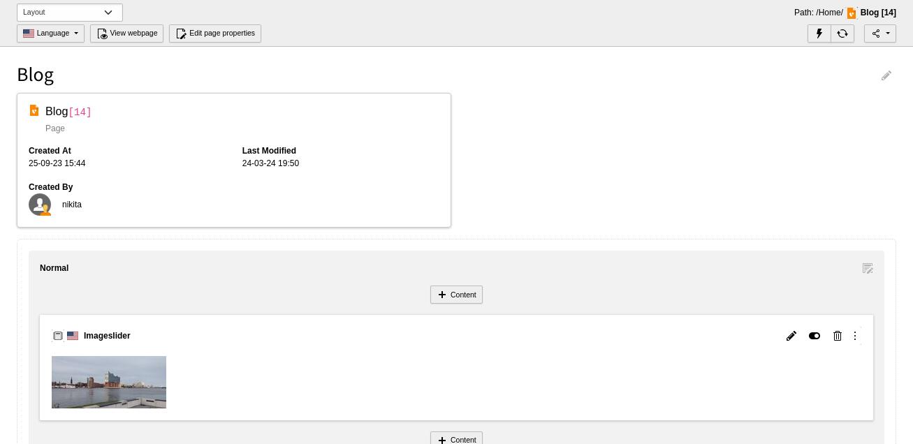 Page Type preview in the TYPO3 backend