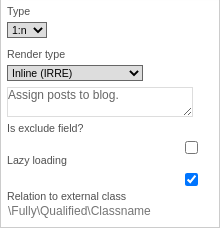 The domain object relations