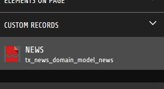Custom records for dropzones