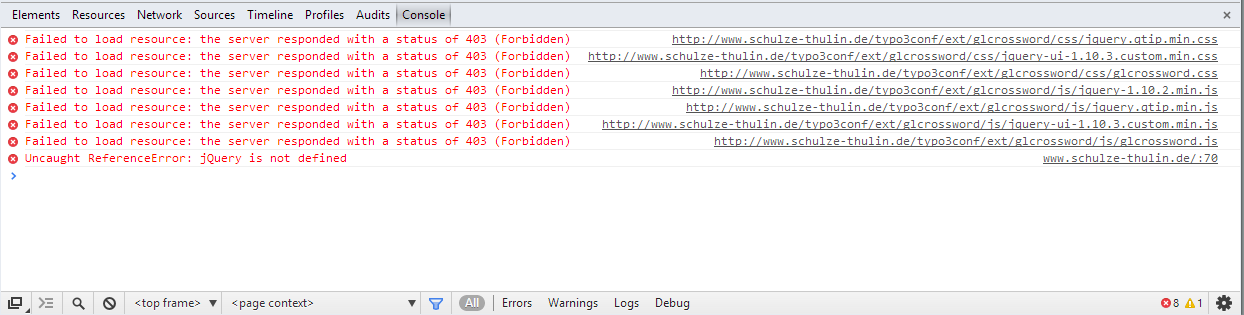 Console log with Chrome