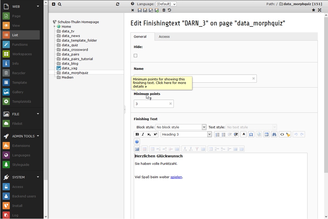 Finishing text edit mask