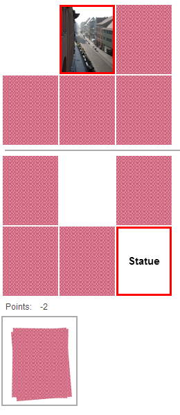 Pairs game in split mode