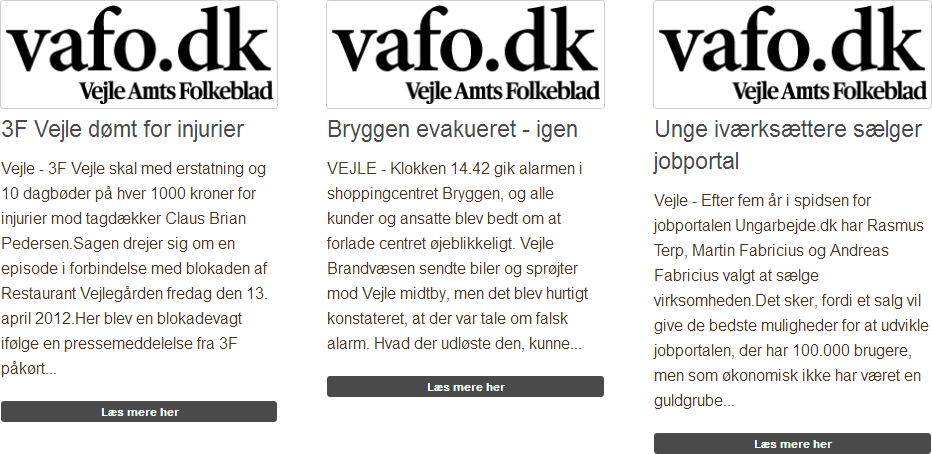 Screenshot rendered feed