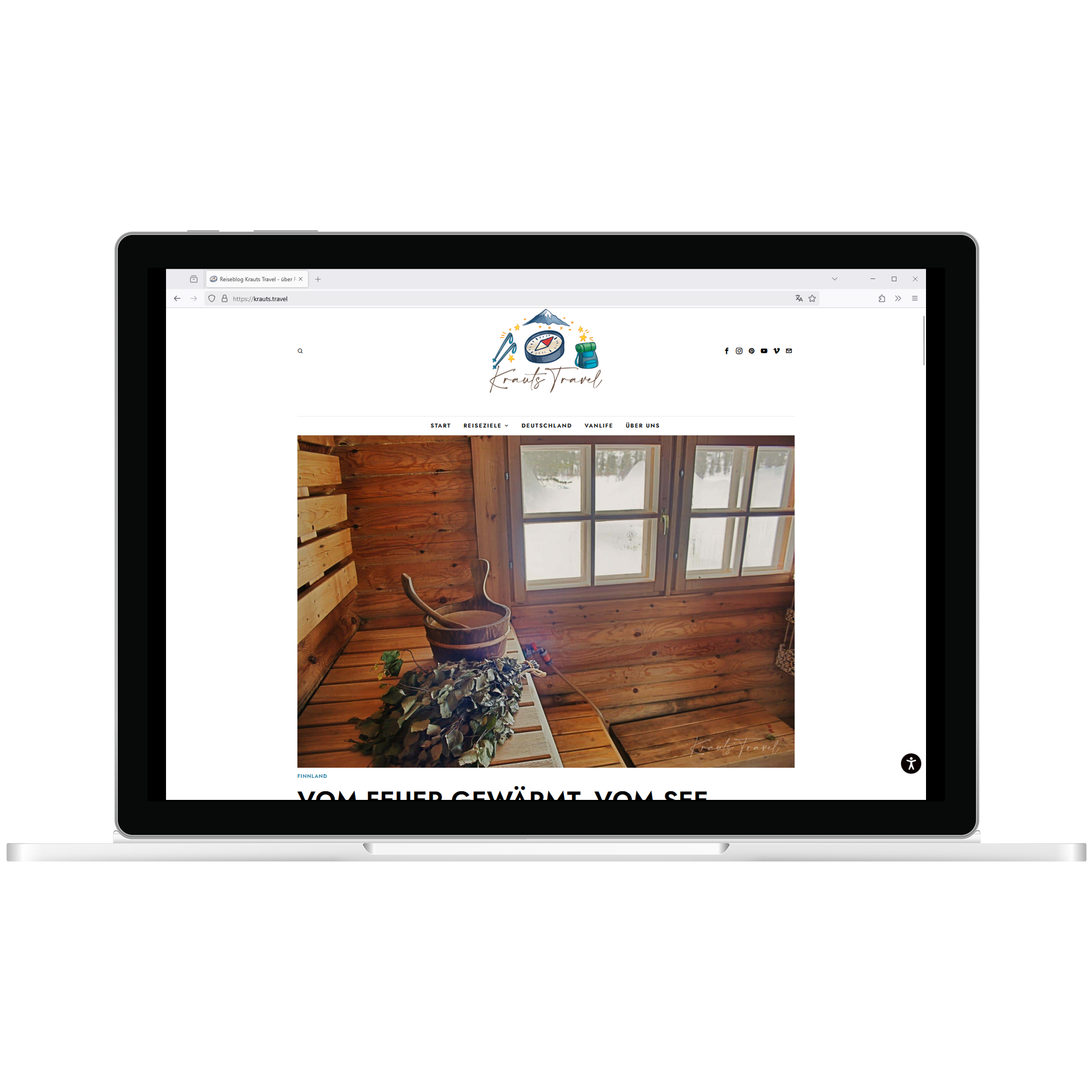 Widget in desktop view