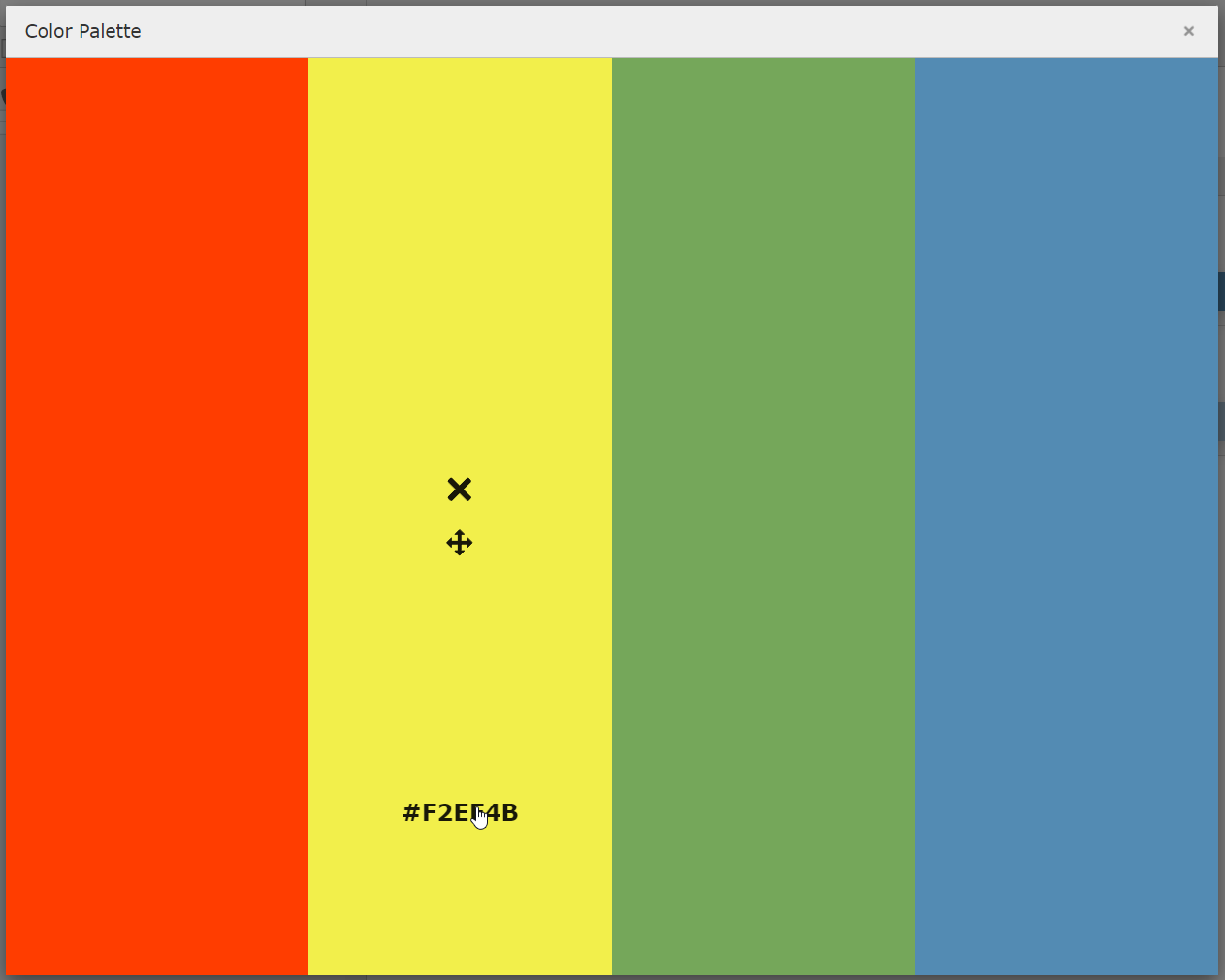 Color palette example