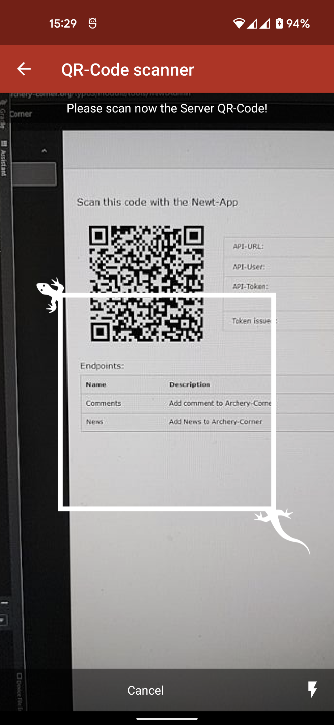 QR-Scan-Configuration