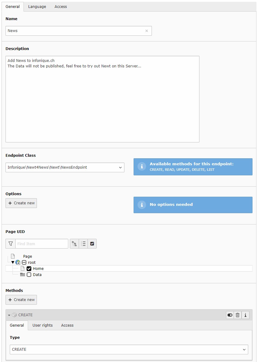 Methods of this endpoint