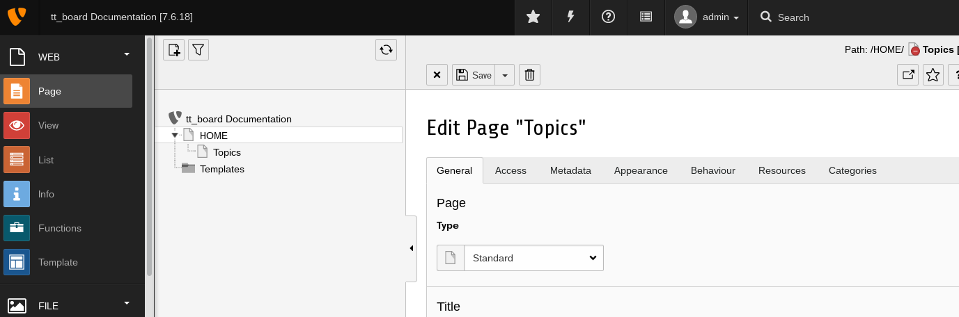 add a starting page