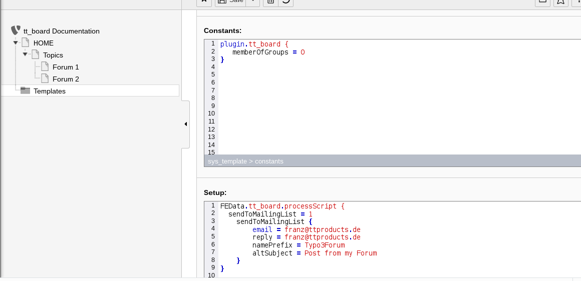 add the first constants and setup
