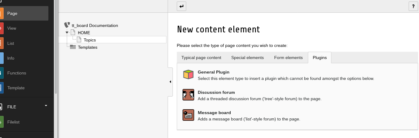 choose the first forum plugin