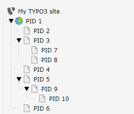 My little sweet page tree
