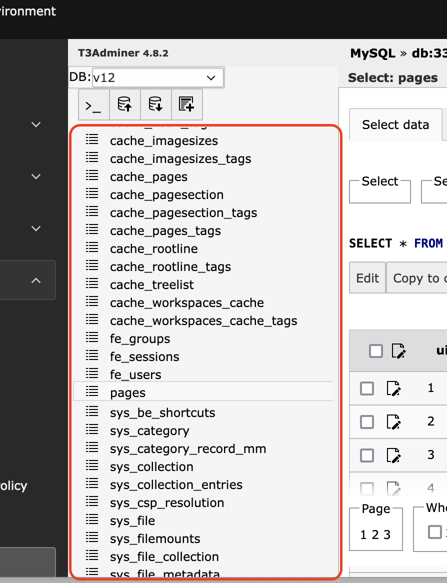 Remember scroll position in list of tables