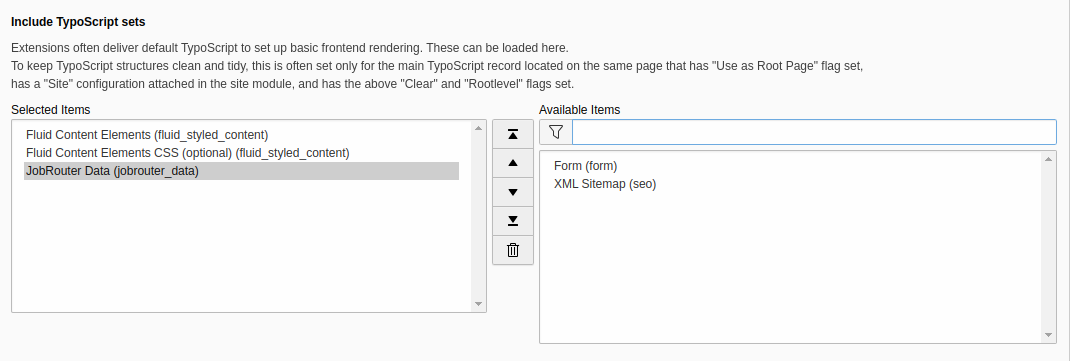 Include static TypoScript