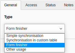 Table link types