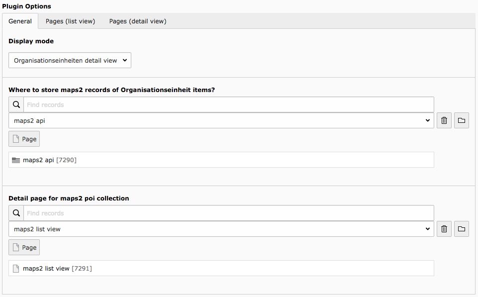Example configuration