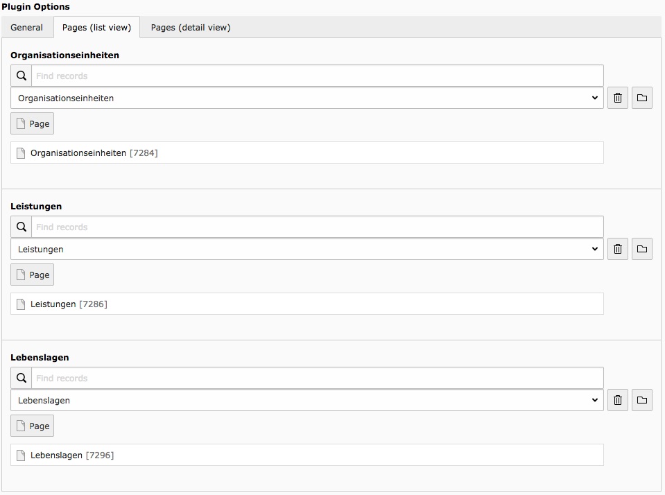 Example configuration
