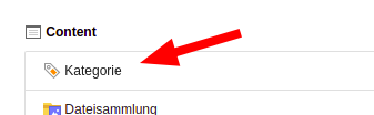 Eine Kategorie anlegen