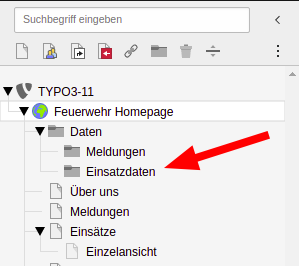 SysOrdner für die Einsatzdaten