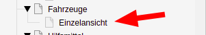 Einzelansicht für Fahrzeuge im Seitenbaum