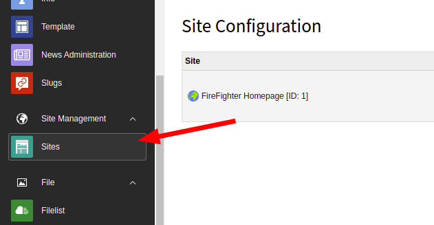 Site Configuration module