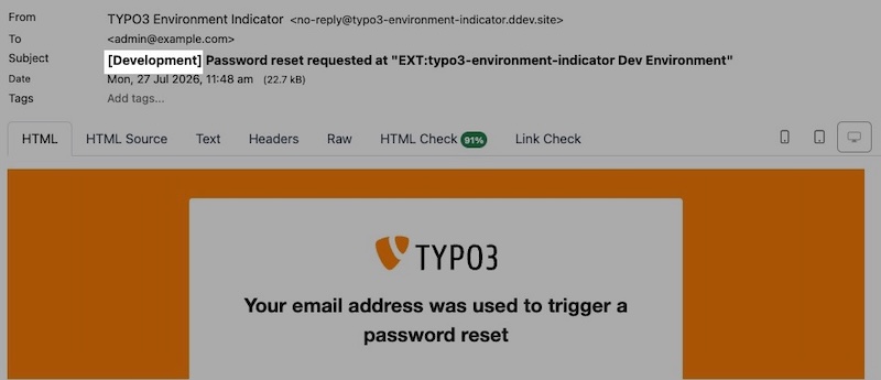 Mail Subject Prefix Example