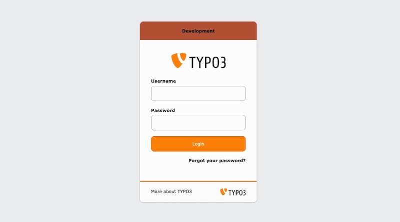 Backend Login Example