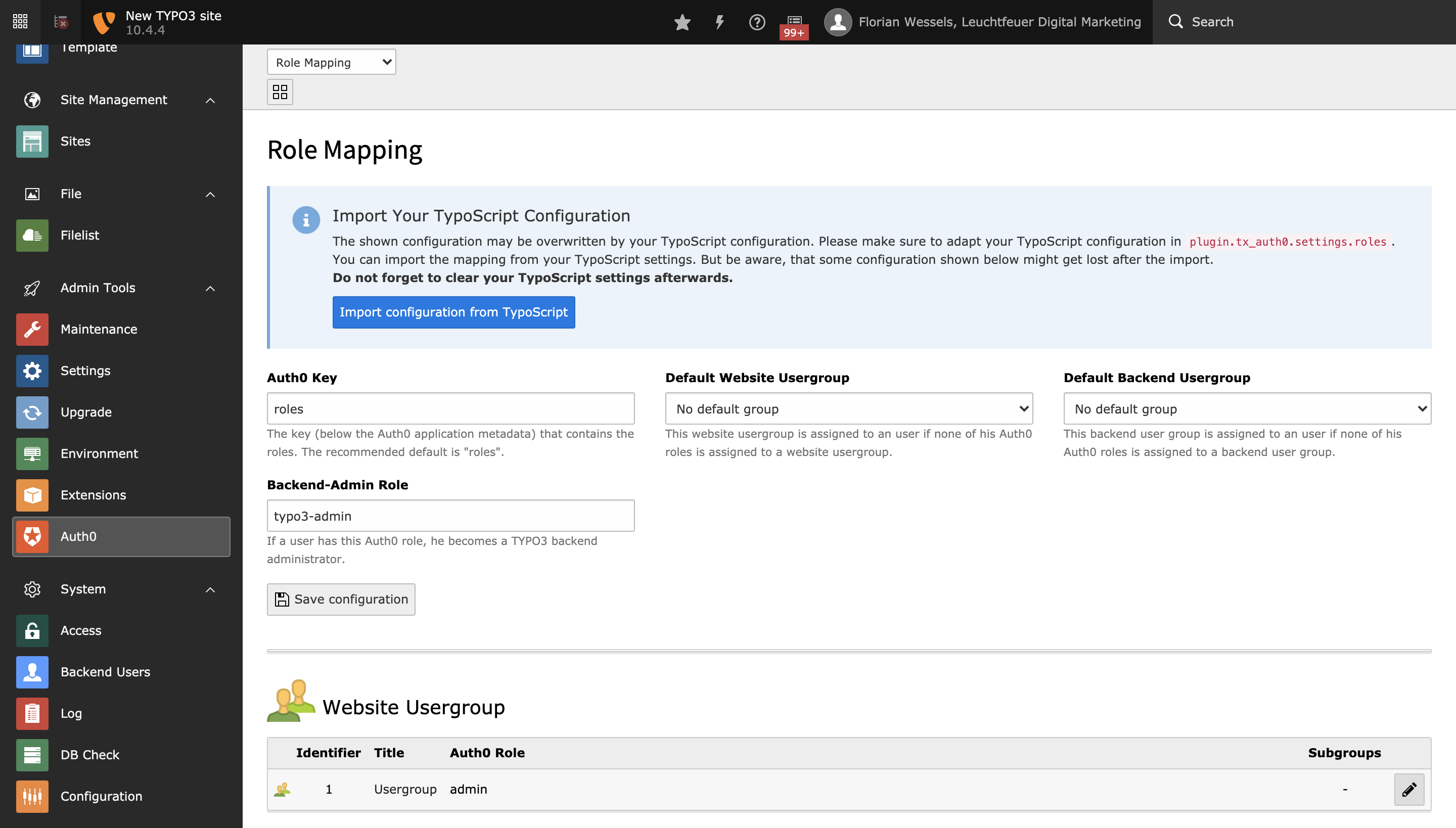 The backend module.