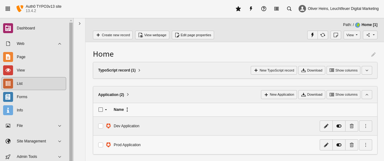 Application Record