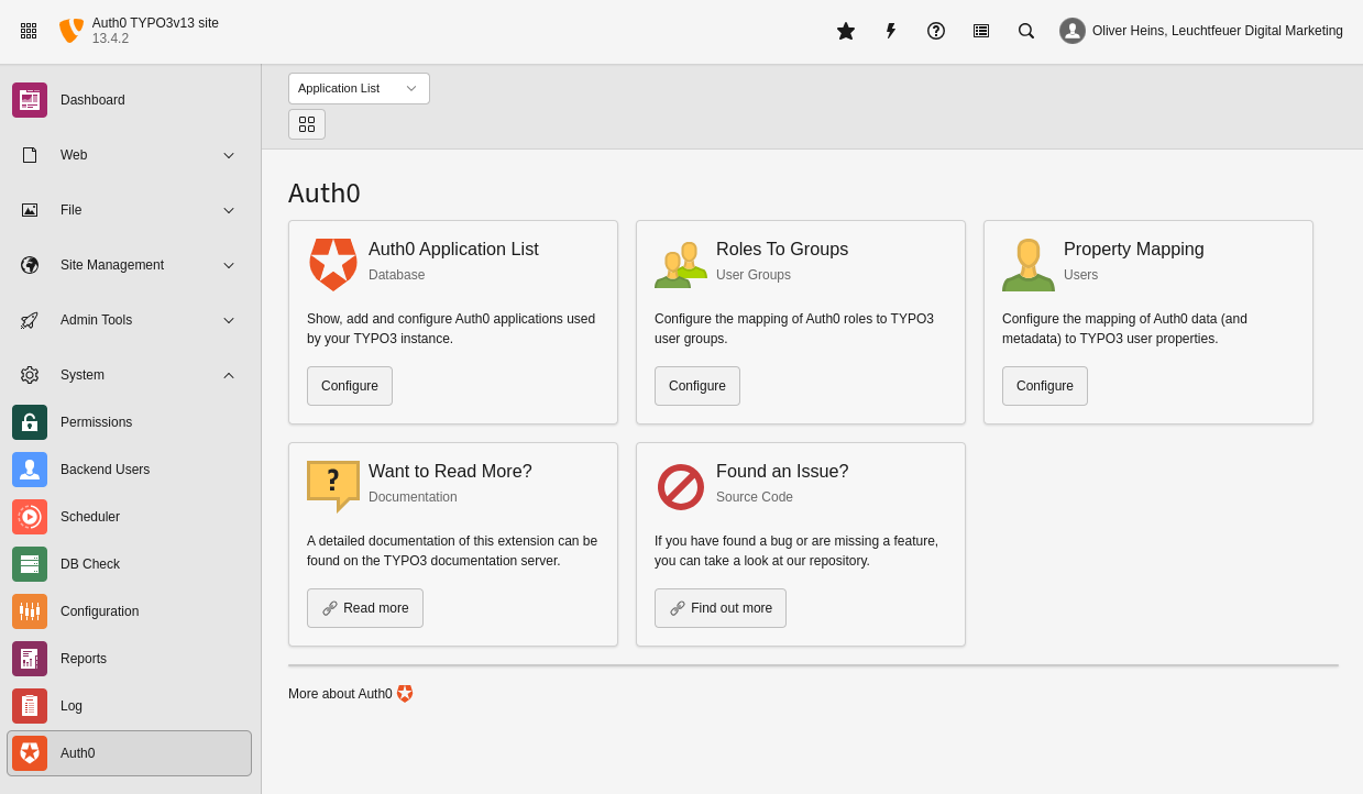 The backend module