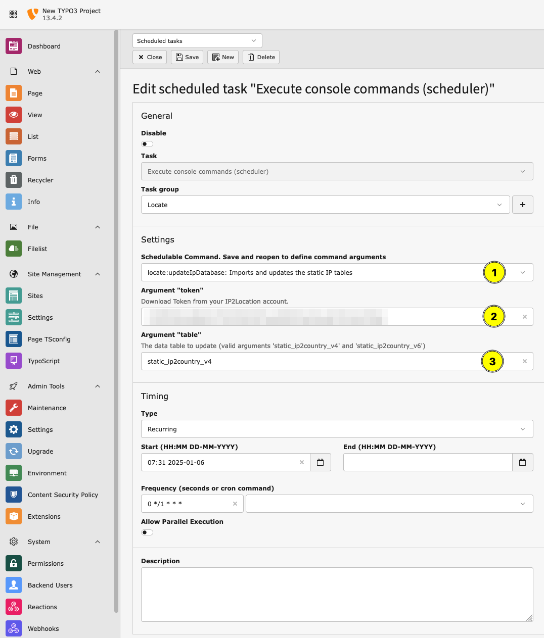 Add Scheduler Task