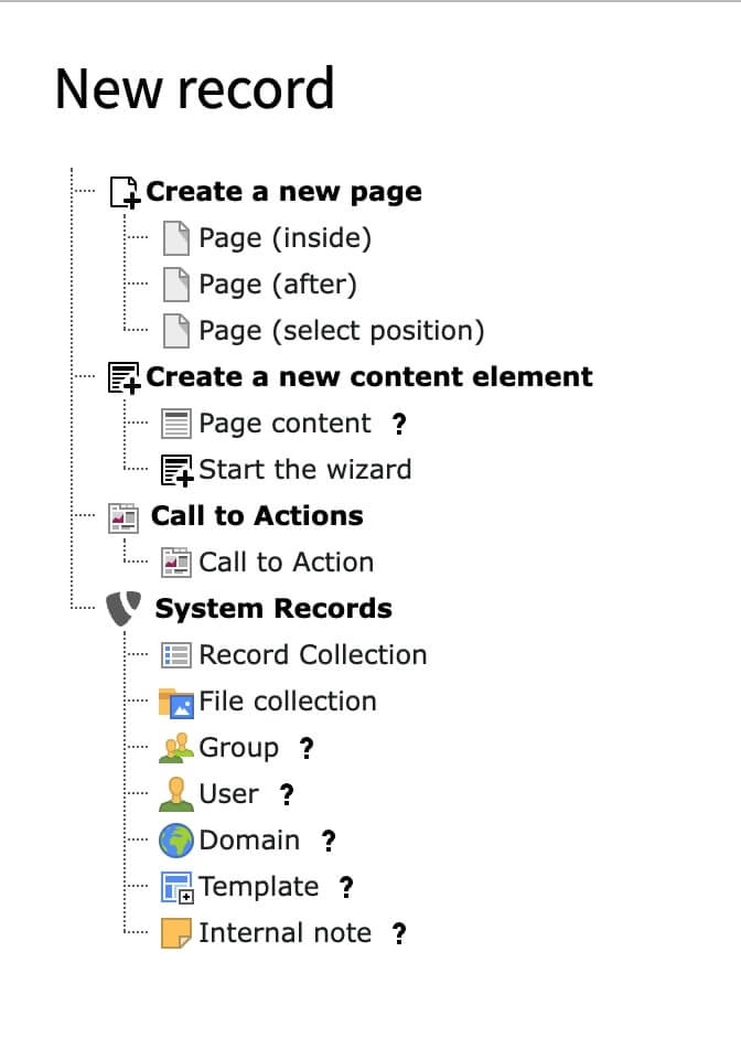 Create new CTA