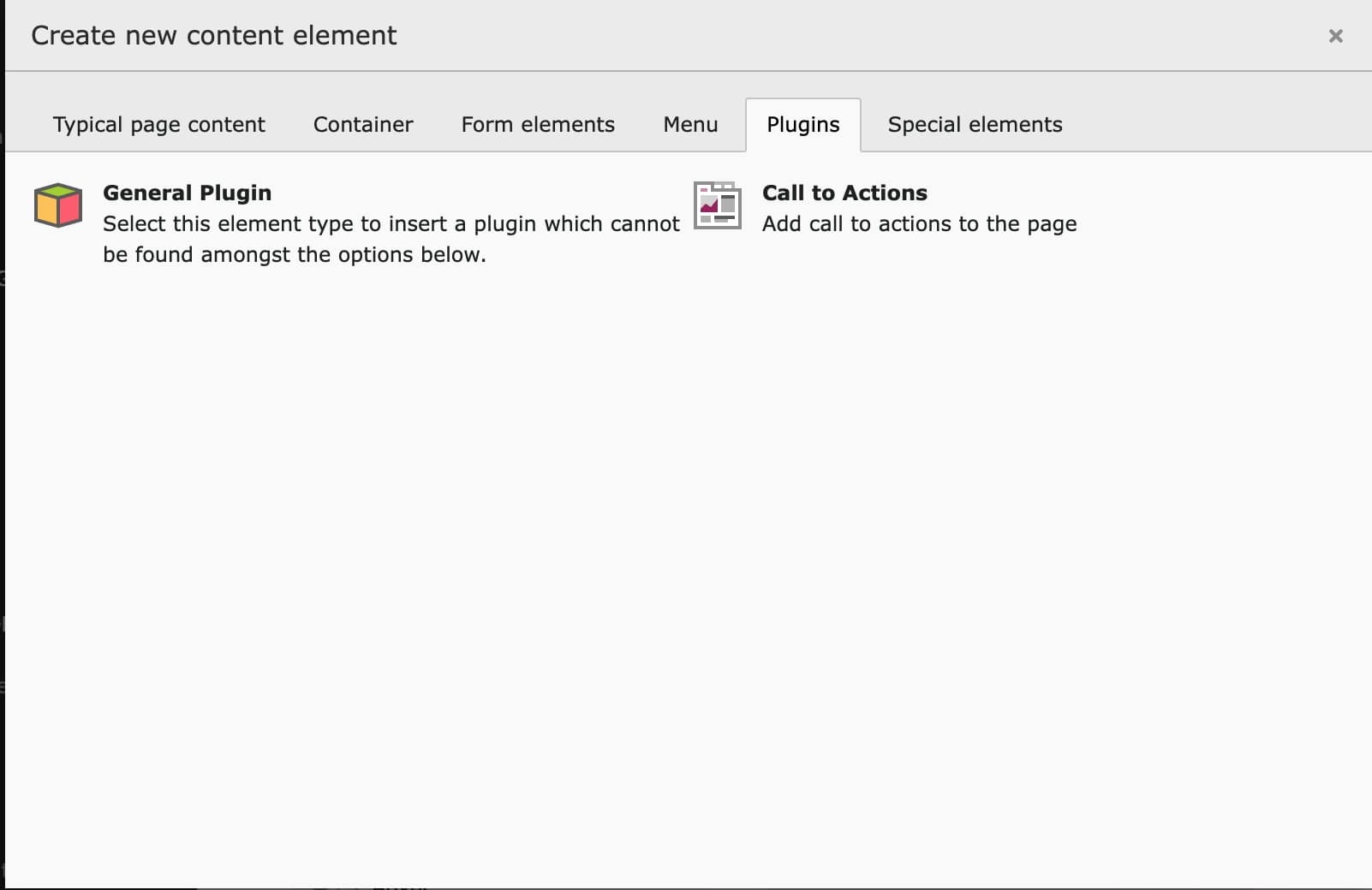 Create the Content Elements