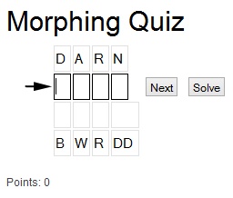 Morphing quize game example 4