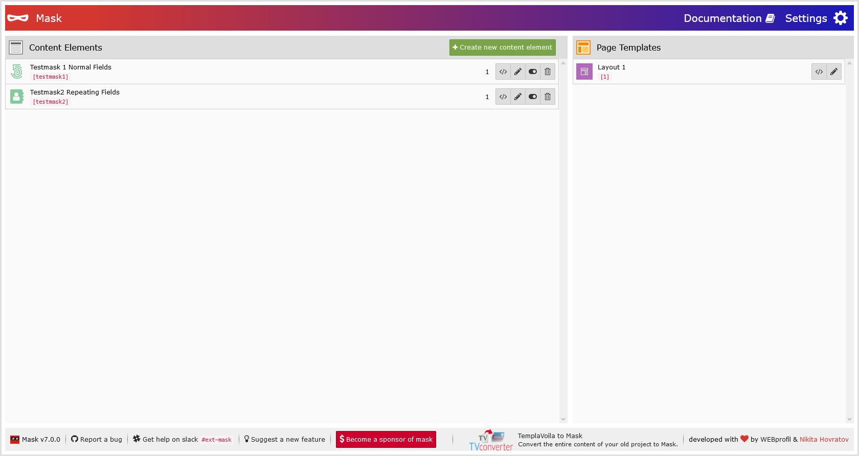 Backend Screenshot