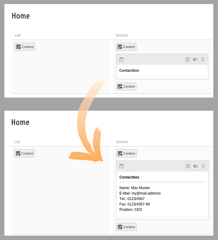 Change the backend preview