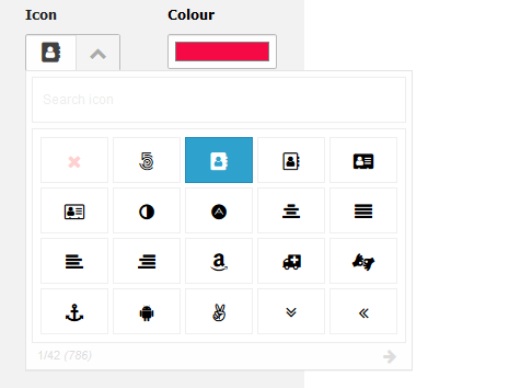 Use a fontawesome icon