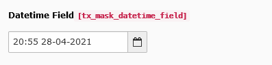 Datetime field