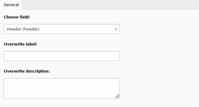 Description overrides