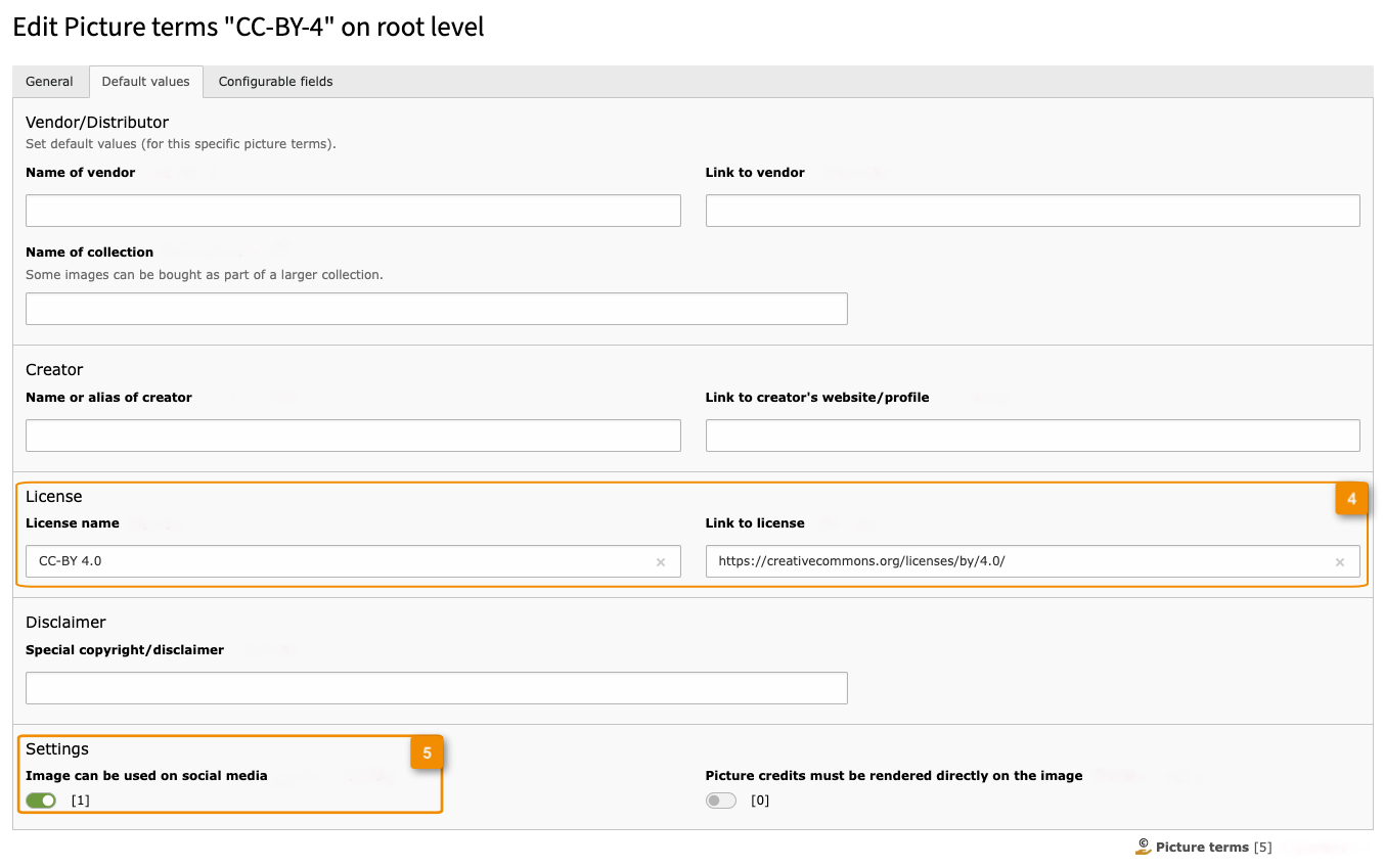 Backend: Setting default values