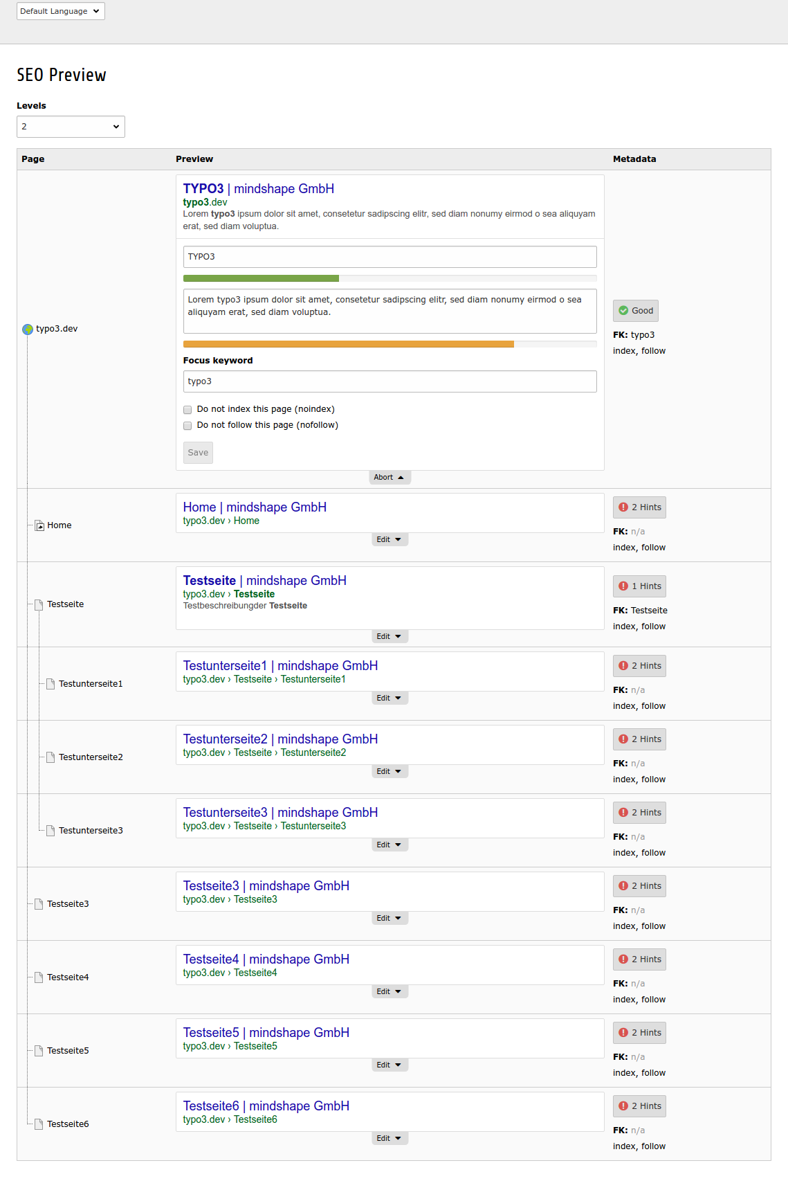 Preview module